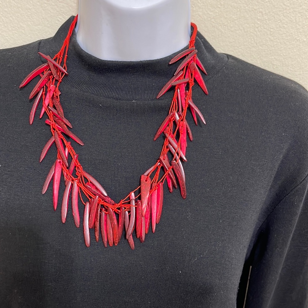 African stone necklace